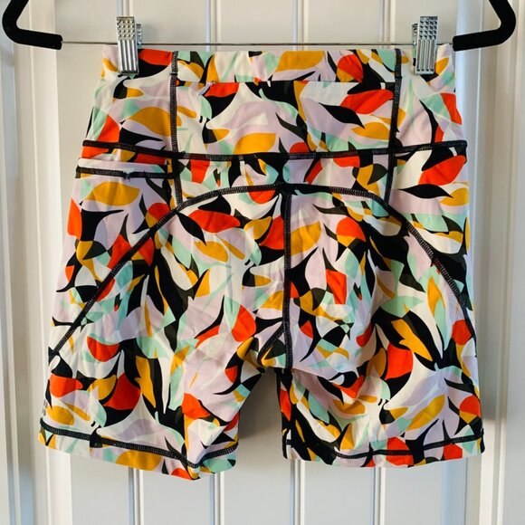 Sweaty Betty Multicolor Core Power 6” Cycling Workout Bike Shorts | 4-6 | Small - Picture 5 of 7
